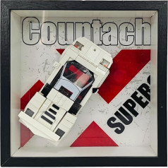 Lego 76908 Speed Champions Lamborghini Countach Display Frame for Lego 76908 Size: 20 x 20 cm (Wall Panel Only)