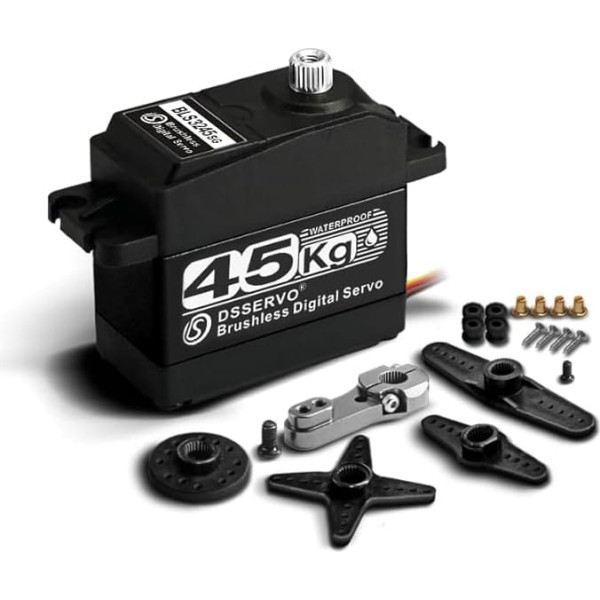 ANNIMOS 45 kg Brushless RC Servo Arduino Control Motor Digital Full Metal Gear Waterproof