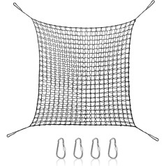 Kids Playground Net, Double Polyester Climbing Net, Balcony Protection Net, Swing Rope, Cargo Net, Anti-fall Safety Net, Stair Nets, Garden Swing for Tree House, Backyard (2x3m)