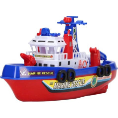 Fire Boat Toy, City Fire Boat, Baby Bath Toy, Automatic Water Spraying, Educational Music, Light, Electric Kids Bathboat Toy and