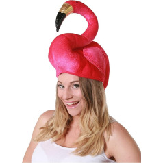 Flamingo-Hut für Erwachsene, Sommer-Kostüm, Zubehör, hawaiianischer Wunderland-Hut, groß, rosa Flamingo, für Herren und Damen