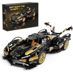 Mesiondy Sports Car Building Blocks Toy Boys or Adult Kits, 1:14 MOC Construction Kit Race Car Model, Cars for Boys Age 12-16 8-14