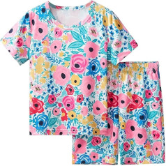 Bekleidungssets für Jungen,Schnelltrocknend Sportanzug Baummwolle Hosen mit Shirt Sets Sport-Oberteile Sport-Hose Kurzarm T-Shirt und Kurze Sommer Outfit 2-Teilig Activewear Jungen 2-11 Jahre