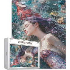 Puzzle Karikatur Puzzle 5000 Teile, Holzpuzzle Erwachsene, Mehrfarbig Holzpuzzle, Klassische Puzzles Meerjungfrau Wooden Jigsaw für Erwachsene Und Kinder 14 Jahren, Home Wand Dekor, 156x105cm D-582