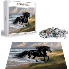 Puzzle Pferd Puzzle 3000 Teile, Holzpuzzle Erwachsene, Mehrfarbig Holzpuzzle, Klassische Puzzles Tier Wooden Jigsaw für Erwachsene Und Kinder 14 Jahren, Geschenke Home Wand Dekor 122x81cm D-347