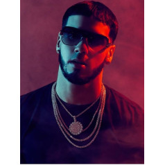 Puzzle 1000 Pieces Singer Anuel.Aa Poster Wood for Adults Kids Games Educational Toys Kn17 26x38cm
