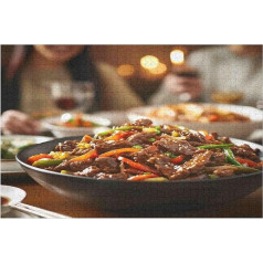 Wood-Puzzle-Chinese Cuisine -Serie Poster -DIY-Modellbausatz Für Erwachsene Und Jugendliche - Ideales Weihnachts- Und Neujahrsgeschenk 2000 PCS—70 * 100cm