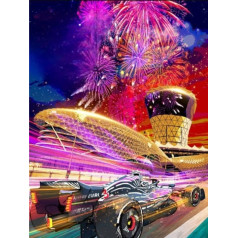 1000-teiliges Puzzle, F1-Poster, lustiges Puzzle für Erwachsene, Spielzeug, Stressabbauspiele für die ganze Familie, Xq513Zy, 50 x 70 cm