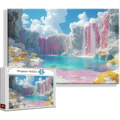 Puzzle Fallen Landschaft 1500 Teile Groß XXL 87 x 57 cm, Jigsaw Art Impossible Erwachsene Anspruchsvoll, Klassische Jigsaw Erwachsene, Junge, Mädchen, Geschicklichkeitsspiel für Die Ganze Familie F-5