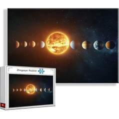 Puzzle Planet Raum 5000 Teile Groß XXL 156 x 105 cm, Jigsaw Art Impossible Erwachsene Anspruchsvoll, DIY Klassische Jigsaw Erwachsene, Junge, Mädchen, Geschicklichkeitsspiel für Die Ganze Familie C-1