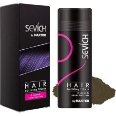 Hair Thickening Hair - Pouring Hair to Hide Hair Lack Immediately - Hair Powder 100% Natural Cotton for Men and Women (Medium Brown 25 g)