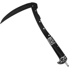 SUKORI Crescent Knife Folding Weeding Scythe with Nylon Bag Sharp Steel Blade Outdoor/Adventure/Gardening
