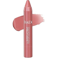 Isadora The Glossy Lip Treat Twist Up Colour Lip Stick - Moisturising Lipstick with Squalane - Vegan, Cruelty Free, Plumping, Non-Adhesive, Gloss (Beige Rose 03, 3.3 g)
