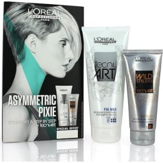 Loreal Asymmetric Pixie - Tecni Art Fix Max & Depolish - Styling Set