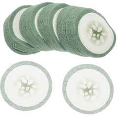 Didiseaon Pack of 200 Cucumber Eye Mask Cooling Skin Cooling Eye Pads Cucumber Eye Pads Beauty for Face Care Products Women Eye Pads Eye Care Pads Cucumber Eye Patches Fleece