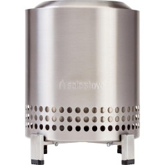 Solo Stove Mesa XL Outdoor Table Fire, Low-Smoke Mini Table Fireplace, Decoration for Garden, Patio and Balcony, for Pellets/Wood, Stainless Steel, Includes Stand, Storage Bag, 21.8 x 17.8 cm, 1 kg,