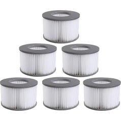 Mscomft Whirlpoal Accessories for MSPA Whirlpoal Replacement Filter Cartridge Double Pack for Inflatable Pools, Filter Cartridge for Filter for Whirlpoal (Water Filter Model from 2020) (6 Pieces)
