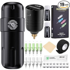 DragonHawk Mast Tattoo Power Supply Touch Screen Digital LCD Supplies Set for Tattoo Machines P093-2