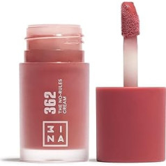 3INA MAKEUP - The No-Rules Cream 362 - Pink - Liquid Blush for Eyes Lips Cheeks - Blush with Sweet Almond Oil - Cream Blusher for Natural and Luminous Finish - Vegan - Cruelty Free