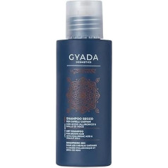 GYADA COSMETICS, Dry Shampoo for Dark Hair, Soothing and Invigorating, Gives Volume and Freshness, for Dark Hair, with Walnut Rooster, Aloe Vera, Vitamin B5 and Rice Starch, 50g