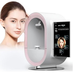 Professional Skin Analyzer with Artificial Intelligence, High Resolution Face Recognition Device, Professional Dermatoscope, Intelligent Moisture Analyser, 3D Skin Analyzer, Pink