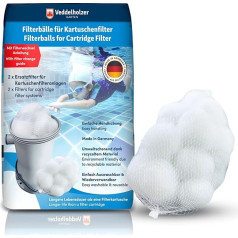 Veddelholzer 2 x Replacement Filter for Cartridge Filter Systems. Replaces Filter Cartridges Pool, Whirpool Filter, Pool Filter, Spa Filter, Whirlpool Outdoor, Above Ground Pool, Pool Accessories