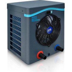 Mini Heat Pump for Above Ground Pools up to 40 m³, Heating System for Above Ground Pools, Color Grey