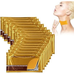 Pack of 15 Anti-Wrinkle Neck Pad, Collagen Neck Mask, Anti-Wrinkle Pad Patch, Skin Whitening, Firming Moisturising Mask for a Wrinkle Free Firmer Neck