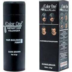 Color One Root Powder Works Immediately and Strengthens Your Hair Fibres. Color One Scattered Hair for Hair Thickening & Full Hair in Seconds (Dark Brown)