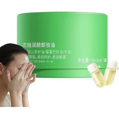 Deep Cleansing Oil Pill Design Makeup Remover Gentle Melt Tool 8.5 x 8.5 x 8.5 cm Compact and Practical/Moisturizing Formula for Girlfriends, Mother, Family