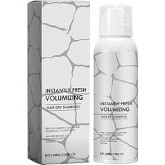 Trocken Shampoo Spray, Wasserlose Haarspray, Absorbiert schnell Öl, Schnelles Entfetten, Flauschige Haarwurzeln, Sofort frisches Volumisierung, Geeignet für fettigen Kopf, 100ml (1pc, 100ml)
