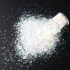 10 ml Laser Hexagonal Sequins Shiny Nail Polish Powder Flake Dust Sparkling Chrome-Plated Polish Nail Polish Nail Decoration c22 1 mm 10 ml