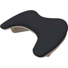 Armlehnen für Maniküre, Kissen für die Handballenauflage, ergonomisches Neigungsdesign, bequemer, geeignet für lange Maniküre, Nagelzubehör für Maniküre, Schwarz