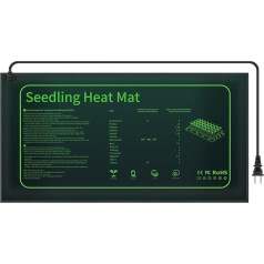 VENROII Seedling Heating Mat - 10 x 20.7 inch, Waterproof and Durable Plant Heating Mat for Seed Starting, Promote Germination, Indoor Gardening, Greenhouse, Home Plant Propagation