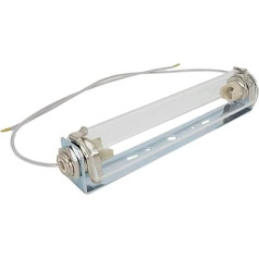 R7s Socket with Protective Glass for 118 mm LED or Halogen Rod, 20 cm Wire, High-Voltage Lamp Holder