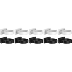 FRCOLOR 5 Sätze Wandhalterungen Storage Shelves Föhn Halter Aufbewahrungshalter Rutschhemmer Fön Halterung Haartrockner Lockenwickler Fön Steht Föhnhalter Im Badezimmer Plastik 2 Stück * 5