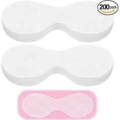 Einweg-Augenmaskenpapier, 200 Blatt Einweg-Vlies-Augenpflege, Einwegblätter Augenabdeckungen Baumwollpapier Gesichtsaugenpads Spa, DIY Klare Augenmaske Papier Beauty Sheets für Make-up Beauty Tools