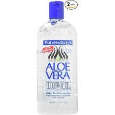 (2 Pack) - Fruit Of the Earth - Aloe Vera Gel | 12 ounce | 2 PACK BUNDLE