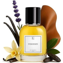 Poseidon - 50 ml - Eau de Parfum for Men - Spicy Fragrances of Lavender, Amber, Tonka Bean & Vanilla - with 20% Perfume Oil up to 8 Hours Long Lasting Fragrance - From Swiss Manufactory