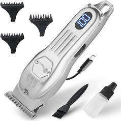 Fagaci Men's Hair Trimmer, Extremely Fine Cut, Contours Hair Trimmer 0 mm, Professional Hair Trimmer Men's Contour Cutter & Beard Trimmer Men, Hair Trimmer for Men