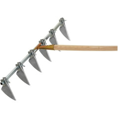 Groove Puller, Adjustable Head Angle, Variable, Adjustable Ratchet Spacing, Working Width 75 cm, 6 Sharpes, Screw Length 12 cm, Galvanised
