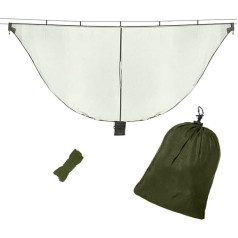 Hammock Mosquito Net Camping Hammock Net Camping Mosquito Net 360 Degree Protection Portable Hammock Polyester Net Mosquito Net with Rope and Storage Bag for Garden Camping Military Green