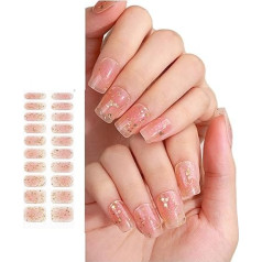 Gel Nagelfolien Mit Leuchtenden Sternformen Modische Und Praktische Nagelaufkleberfolien