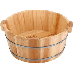 Foot Bath Bowl Wooden Pedicure Bowl Spa Massage Foot Soak Bath Durable Foot Bath Remove