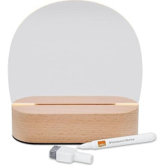 Bärenfreunde - Universal night light with pen for easy and flexible labelling of the luminous surface - ideal as a personalised gift for birth and birthday