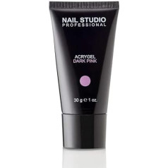 Nail Studio - Acrylic Gel Dark Pink - Dark Pink Colour Ideal for Covering - 30 g Format
