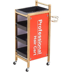 YGCBL Multifunktionaler Aufbewahrungswagen,Recyclingfahrzeuge,Barber Beauty Aufbewahrungswagen Mit 4 Schubladen,Salon Friseurwagen Mit Rädern,Haartrocknerhalter Zur Werkzeugaufbewahrung,Sammelfahrzeu