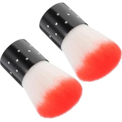 MAGICLULU Nail Art Accessories 8 Pieces Nail French Powder Box Powder Brush Dipping Powder Recycling Tray E Nail Dipping Container French Paint Fine Brush Container ASB