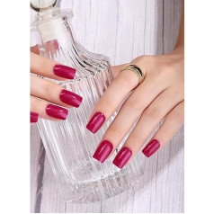 Semi-cured Gel Nail Stickers/LED Lamp Requires 20 Gel Nail Polish Wraps Plain Gel Nail Art Stickers for Women