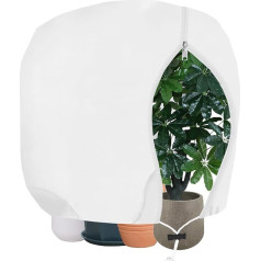 Winter Plant Protection, 85 g/m² Winter Protection for Outdoor Plants, Breathable Frost Protection, Cold Protection, Plant Protection Bag with Zip, Drawstring for Palm Trees, Tubs (200 x 240